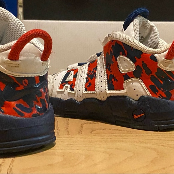 Nike Air Uptempo Red White Navy Sneakers with Bold Design - Picture 6 of 10